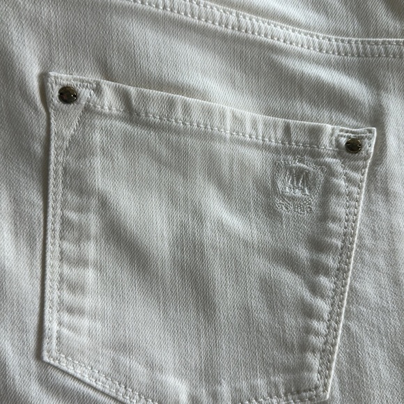 MASSIMO DUTTI WOMEN CREAM COLOR SLIM FIT JEANS SIZE 4 - Picture 6 of 8